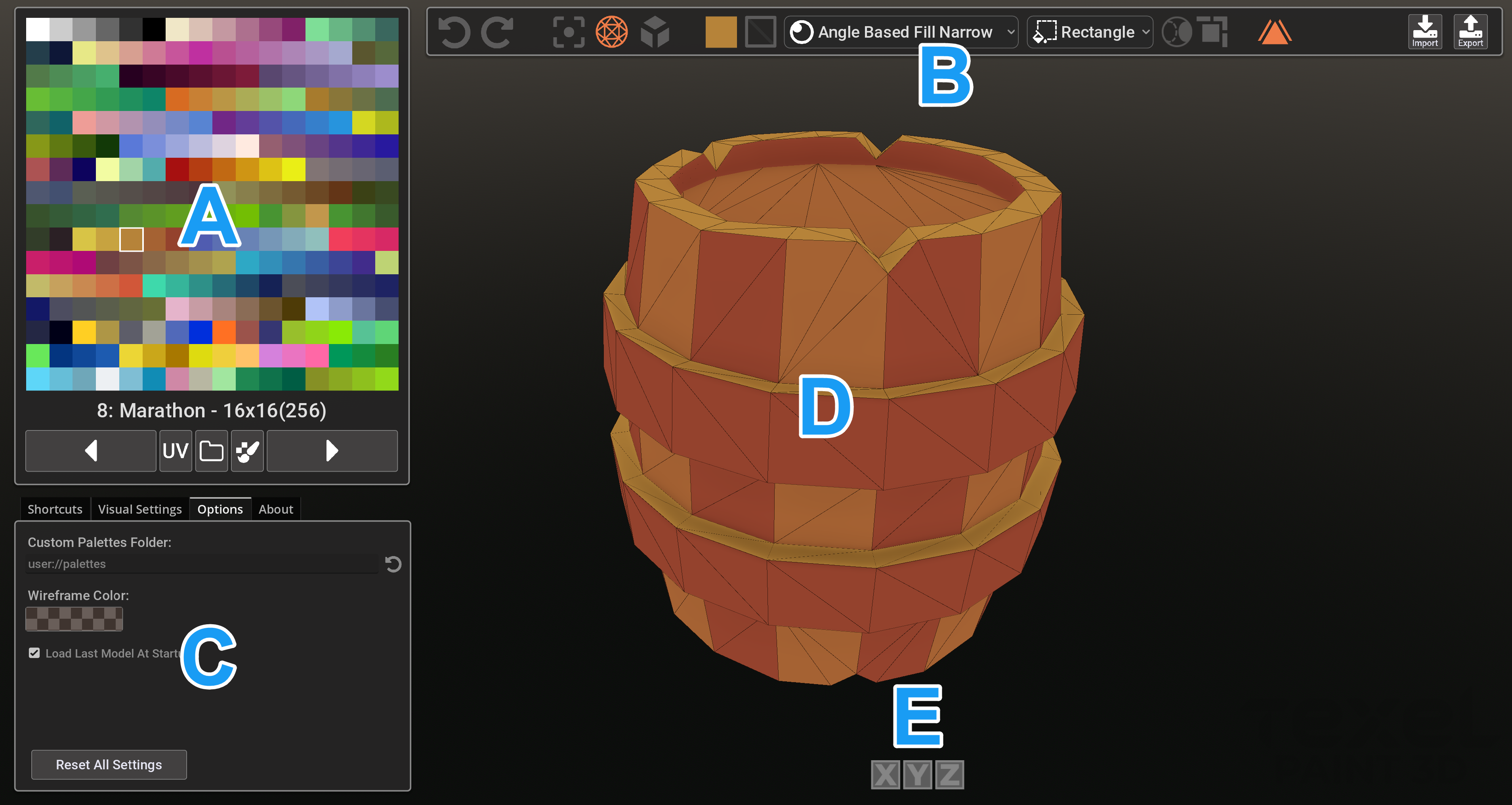 TexelPaint3D screenshot